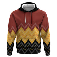 Kaokao Maori Tukutuku Inspired New Zealand Zip Hoodie