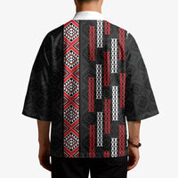 Roimata Toroa Maori Taniko Inspired New Zealand Kimono