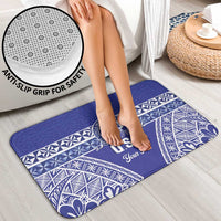 Personalised Queen Salote College Bathroom Set Kolisi Fefine 100th Anniversary Kupesi Blue - Polynesian Pride