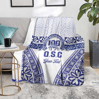Personalised Queen Salote College Blanket Kolisi Fefine 100th Anniversary Kupesi White - Polynesian Pride