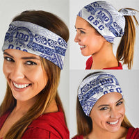 Personalised Queen Salote College Neck Gaiter Kolisi Fefine 100th Anniversary Kupesi White - Polynesian Pride