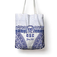 Personalised Queen Salote College Tote Bag Kolisi Fefine 100th Anniversary Kupesi White - Polynesian Pride