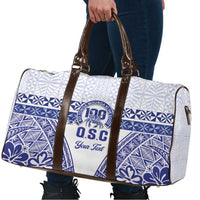 Personalised Queen Salote College Travel Bag Kolisi Fefine 100th Anniversary Kupesi White - Polynesian Pride