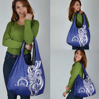 Personalised Queen Salote College Grocery Bag QSC Est 1926 Ngatu Pattern - Polynesian Pride