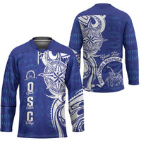 Personalised Queen Salote College Hockey Jersey QSC Est 1926 Ngatu Pattern - Polynesian Pride