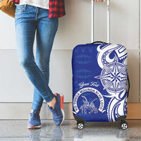 Personalised Queen Salote College Luggage Cover QSC Est 1926 Ngatu Pattern - Polynesian Pride