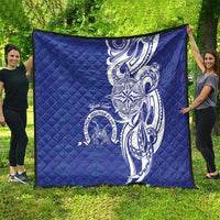 Personalised Queen Salote College Quilt QSC Est 1926 Ngatu Pattern - Polynesian Pride