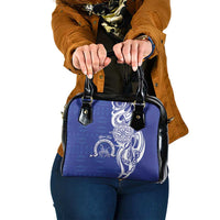 Personalised Queen Salote College Shoulder Handbag QSC Est 1926 Ngatu Pattern - Polynesian Pride