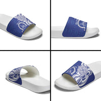 Personalised Queen Salote College Slide Sandals QSC Est 1926 Ngatu Pattern - Polynesian Pride