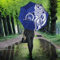 Personalised Queen Salote College Umbrella QSC Est 1926 Ngatu Pattern - Polynesian Pride