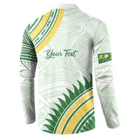 Personalised Samoa Ua Potopoto Button Sweatshirt SUP Est 2025 Samoan Pattern - Polynesian Pride