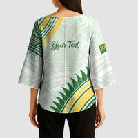 Personalised Samoa Ua Potopoto Kimono Sleeve Blouse SUP Est 2025 Samoan Pattern - Polynesian Pride