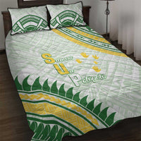 Samoa Ua Potopoto Quilt Bed Set SUP Est 2025 Samoan Pattern - Polynesian Pride