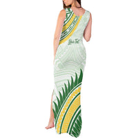 Personalised Samoa Ua Potopoto Tank Maxi Dress SUP Est 2025 Samoan Pattern - Polynesian Pride