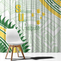 Samoa Ua Potopoto Window Curtain SUP Est 2025 Samoan Pattern - Polynesian Pride