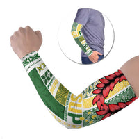 Samoa Uniting Party Arm Sleeves SUP Est 2025 Siapo Pattern - Polynesian Pride