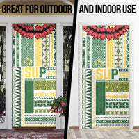 Samoa Uniting Party Door Cover SUP Est 2025 Siapo Pattern - Polynesian Pride