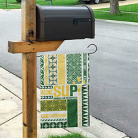 Samoa Uniting Party Garden Flag SUP Est 2025 Siapo Pattern - Polynesian Pride