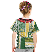 Samoa Uniting Party Kid T Shirt SUP Est 2025 Siapo Pattern - Polynesian Pride