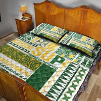 Samoa Uniting Party Quilt Bed Set SUP Est 2025 Siapo Pattern - Polynesian Pride