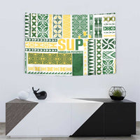 Samoa Uniting Party Tapestry SUP Est 2025 Siapo Pattern - Polynesian Pride