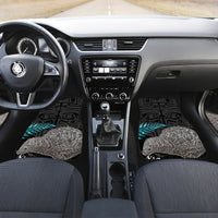 Custom New Zealand Silver Fern Rugby Car Mats Pacific 2023 Kia Haka Kiwis With Maori Ta Moko LT14 - Polynesian Pride