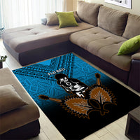 Fiji Tapa Rugby Area Rug Pacific 2023 Go Fijian Bati LT14 - Polynesian Pride