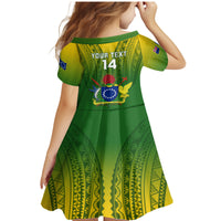 Custom Cook Islands Rugby Family Matching Mermaid Dress and Hawaiian Shirt Pacific 2023 Go The Kukis LT14 - Polynesian Pride