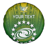 Custom Cook Islands Rugby Spare Tire Cover Pacific 2023 Go The Kukis LT14 - Polynesian Pride
