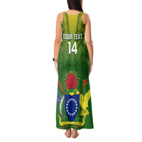 Custom Cook Islands Rugby Tank Maxi Dress Pacific 2023 Go The Kukis LT14 - Polynesian Pride