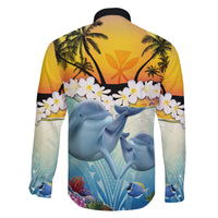 Aloha Hawaii Dolphins Family Matching Puletasi and Hawaiian Shirt Heart Of The Ocean Tropical Summer Vibes LT14 - Polynesian Pride