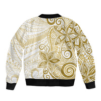 Polynesia Dolphins Sleeve Zip Bomber Jacket Valentine Day Floral Polynesian - Vintage Brown LT14 - Polynesian Pride
