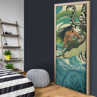 Aotearoa Tangaroa Atua Door Cover New Zealand God Of The Ocean - Polynesian Pride