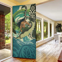 Aotearoa Tangaroa Atua Door Cover New Zealand God Of The Ocean - Polynesian Pride
