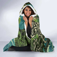 Aotearoa Tangaroa Atua Hooded Blanket New Zealand God Of The Ocean