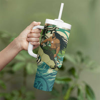 Aotearoa Tangaroa Atua Tumbler With Handle New Zealand God Of The Ocean