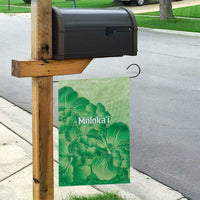 Aloha Hawaii Molokai Island Garden Flag Hibiscus Tribal Honu Hawaiian Tattoo Green