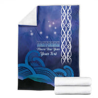 Personalised Matariki New Zealand Blanket Maori New Year Galaxy Koru Pattern