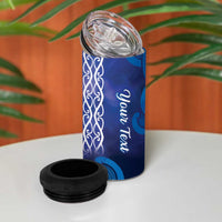 Personalised Matariki New Zealand 4 in 1 Can Cooler Tumbler Maori New Year Galaxy Koru Pattern
