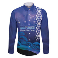 Personalised Matariki New Zealand Family Matching Long Sleeve Bodycon Dress and Hawaiian Shirt Maori New Year Galaxy Koru Pattern