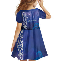 Personalised Matariki New Zealand Family Matching Mermaid Dress and Hawaiian Shirt Maori New Year Galaxy Koru Pattern