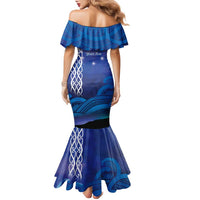 Personalised Matariki New Zealand Family Matching Mermaid Dress and Hawaiian Shirt Maori New Year Galaxy Koru Pattern