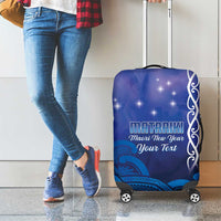Personalised Matariki New Zealand Luggage Cover Maori New Year Galaxy Koru Pattern