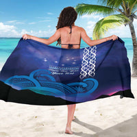 Personalised Matariki New Zealand Sarong Maori New Year Galaxy Koru Pattern