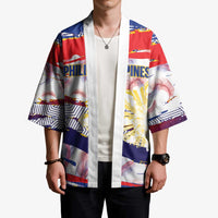 Philippines Sun Tattoo Kimono Feathers Filipinas Grunge Style White