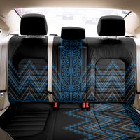 Blue Aotearoa Mangopare Kowhaiwhai and Niho Taniwha Back Car Seat Cover Maori New Zealand