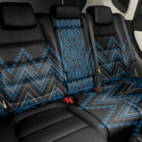 Blue Aotearoa Mangopare Kowhaiwhai and Niho Taniwha Back Car Seat Cover Maori New Zealand