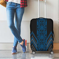 Blue Aotearoa Mangopare Kowhaiwhai and Niho Taniwha Luggage Cover Maori New Zealand
