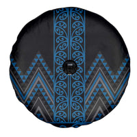 Blue Aotearoa Mangopare Kowhaiwhai and Niho Taniwha Spare Tire Cover Maori New Zealand