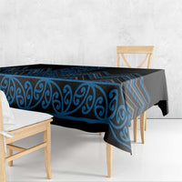 Blue Aotearoa Mangopare Kowhaiwhai and Niho Taniwha Tablecloth Maori New Zealand
